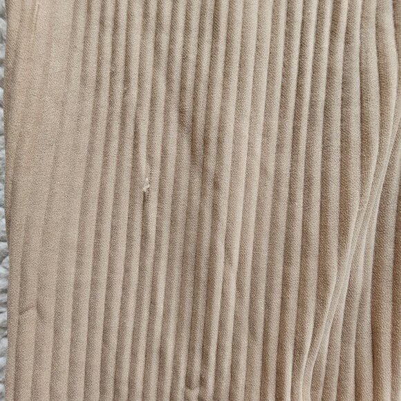 Boohoo Man Beige Ribbed Long Sleeve Zip Collar Jacket Mens Large Lightweight Cas - Picture 4 of 4